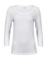 Dames T-shirt Strech 3-4 Mouw Tee Jays 460 White